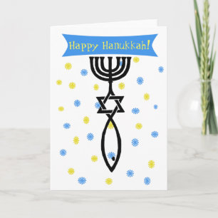 Happy Hanukkah Cards Feiertagskarte