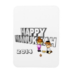 Happy Hanukkah Celebration - Magnet
