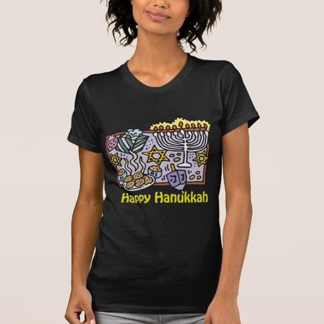 Happy Hanukkah Celebration T-Shirt (Vorderseite)