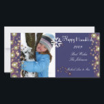 Happy Hanukkah, Champagnerblasen Fotokarten Feiertagskarte<br><div class="desc">Happy Hanukkah Fotokarten.    Copyright © 2010 PixDezines.com und PixDezines on zazzle.com</div>