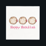 Happy Hanukkah Chanukah Jelly Donut Sufganiyah Serviette<br><div class="desc">Eine originelle Abbildung eines mit Zucker überzogenen Gelees. Perfekt für Hanukkah! Diese Chanukah Illustration ist auch auf anderen Produkten verfügbar. Sehen Sie nicht,  wonach Sie suchen? Brauchen Sie Hilfe bei der Anpassung? Kontaktieren Sie Rebecca,  um etwas für Sie entworfen zu haben.</div>