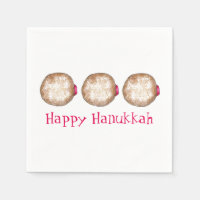 Happy Hanukkah Chanukah Jelly Donut Sufganiyah