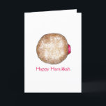 Happy Hanukkah Chanukah Jelly Donut Sufganiyot Feiertagskarte<br><div class="desc">Eine originelle Abbildung eines mit Zucker überzogenen Gelees. Perfekt für Hanukkah! Diese Chanukah Illustration ist auch auf anderen Produkten verfügbar. Sehen Sie nicht,  wonach Sie suchen? Brauchen Sie Hilfe bei der Anpassung? Kontaktieren Sie Rebecca,  um etwas für Sie entworfen zu haben.</div>