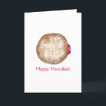 Happy Hanukkah Chanukah Jelly Donut Sufganiyot Feiertagskarte<br><div class="desc">Eine originelle Abbildung eines mit Zucker überzogenen Gelees. Perfekt für Hanukkah! Diese Chanukah Illustration ist auch auf anderen Produkten verfügbar. Sehen Sie nicht,  wonach Sie suchen? Brauchen Sie Hilfe bei der Anpassung? Kontaktieren Sie Rebecca,  um etwas für Sie entworfen zu haben.</div>