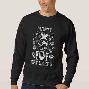 Happy Hanukkah Chanukah Matzo Ball Gelt Dreidel Me Sweatshirt