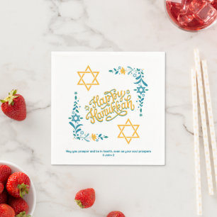 HAPPY HANUKKAH Chanukah Serviette