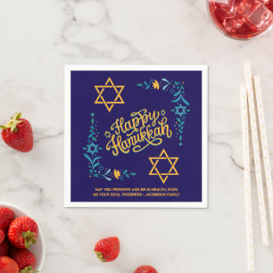 HAPPY HANUKKAH Chanukah Serviette