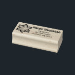 Happy Hanukkah Chanukah Snowflake Jewish Holiday Gummistempel<br><div class="desc">Die Briefmarke aus Gummi zeigt eine originelle Marker-Abbildung eines frisch gebackenen Schneeflockenkochs. Ideal für Ferien-Mailing,  Scrapbooking und Crafting! Personalisieren Sie sich einfach mit Ihren Informationen.</div>