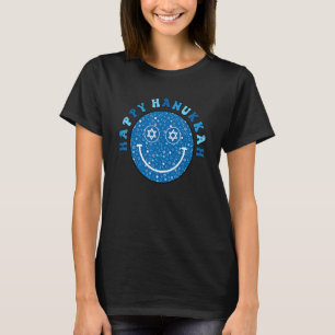 Happy Hanukkah Chanukkah Happy Face Jewish Holiday T-Shirt