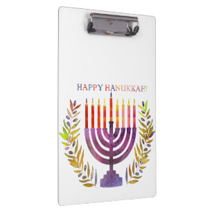 Happy Hanukkah Clipboard Klemmbrett