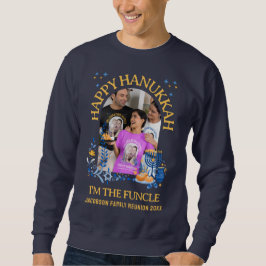 HAPPY HANUKKAH Custom Foto FUNCLE Tri-Blend Shirt