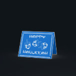 Happy Hanukkah Customizable Holiday Card Feiertagskarte<br><div class="desc">Happy Hanukkah Grußkarte</div>