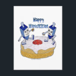 Happy Hanukkah Dancing Dreidels Jelly Doughnut Feiertagspostkarte<br><div class="desc">Sie sehen die Lee Hiller Design Collection. Bekleidung,  Geschenke & Sammlerstücke Lee Hiller Fotografie oder Digital Art Collection. Sie können ihre Naturfotografie unter http://HikeOurPlanet.com/ ansehen und ihrem Wanderblog im Hot Springs Nationalpark folgen.</div>