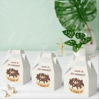 "Happy Hanukkah" Donut – Modern Illustration Style Geschenkschachtel