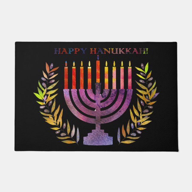 Happy Hanukkah Doormat Fußmatte (Vorderseite)