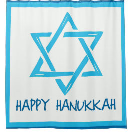Happy Hanukkah Duschvorhang