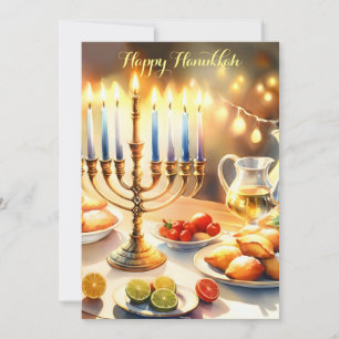 Happy Hanukkah Einladung