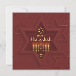 Happy Hanukkah Elegant Feiertagskarte