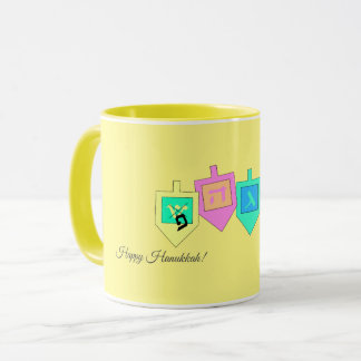 Happy Hanukkah Englisch Hebrew Tasse
