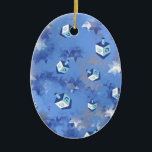 Happy Hanukkah Falling Star und Dreidels Keramikornament<br><div class="desc">Sie sehen die Lee Hiller Design Collection. Bekleidung,  Geschenke & Sammlerstücke Lee Hiller Fotografie oder Digital Art Collection. Sie können ihre Naturfotografie unter http://HikeOurPlanet.com/ ansehen und ihrem Wanderblog im Hot Springs Nationalpark folgen.</div>
