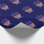 Happy Hanukkah. Farbenfrohe Menorah-Geschenke Geschenkpapier<br><div class="desc">Happy Hanukkah. Farbenfrohe Menorah Design Geschenkpapier. Matching Karten,  Party Einladungen und Geschenke verfügbar in der Jüdischen Ferien / Hanukkah Kategorie unseres Stores.</div>