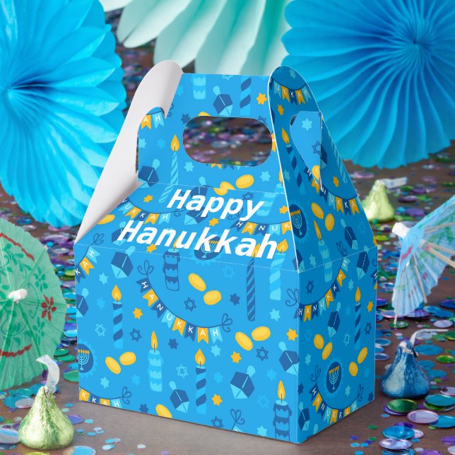 Happy Hanukkah Favor Box Geschenkschachtel (Party)