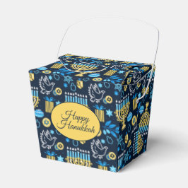 Happy Hanukkah Favor Box Geschenkschachtel
