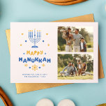 "Happy Hanukkah" Feiertagskarte<br><div class="desc">Festivals 2 Foto Galerie Happy Hanukkah Karten.</div>