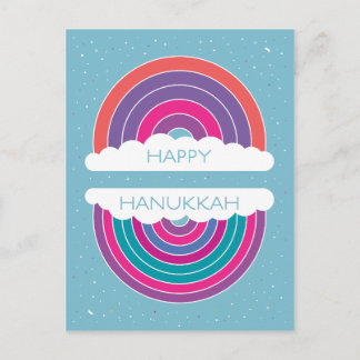 Happy Hanukkah Feiertagspostkarte