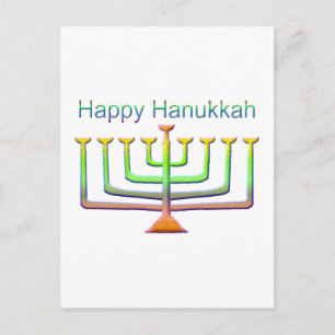 Happy Hanukkah Feiertagspostkarte