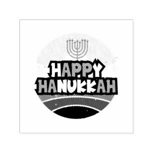 Happy Hanukkah - Festival der Lichter Permastempel