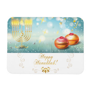 Happy Hanukkah Festival festliche Dekoration Magnet