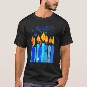 Happy Hanukkah Festival of Light Star von David T-Shirt