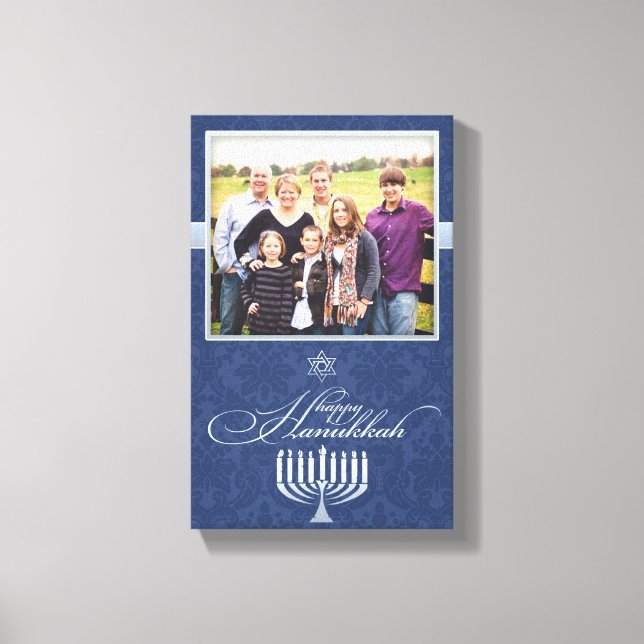 Happy Hanukkah Foto [8x12,6 Zoll] Leinwanddruck (Vorderseite)