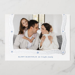Happy Hanukkah Frame of Light Foto Folien Feiertagskarte