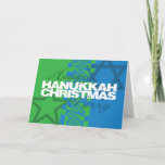 Happy Hanukkah Frohe Weihnachtskarte Feiertagskarte<br><div class="desc">Dies ist eine unserer vielen Hanukkah- und Hanukkah/Weihnachtskarten. Sie sind auch als Cards unter www.OurJewishCommunity.org erhältlich</div>