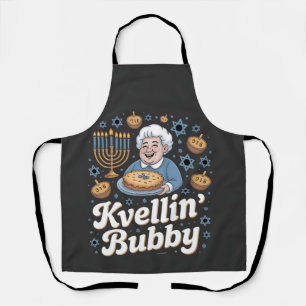 Happy Hanukkah Funny Jewish Holiday Kvellin Bubby Schürze