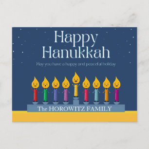 Happy Hanukkah Funny Postkarte