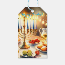 Happy Hanukkah Geschenkanhänger