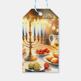 Happy Hanukkah Geschenkanhänger