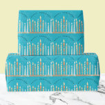 Happy Hanukkah Geschenkpapier<br><div class="desc">.Feiern Sie acht Tage und acht Nächte des Festivals der Lichter mit Hanukkah-Karten und Geschenken. Das Lichterfest ist hier. Lächle die Menorah,  spiele mit dem dreiel und feiere auf Latkes und Sufganiyots. Feiern Sie den Geist von Hanukkah mit Freunden,  Familie und Lieben,  indem Sie ihnen Happy Hanukkah wünschen.</div>