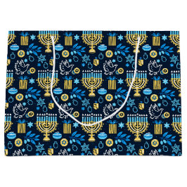 Happy Hanukkah Geschenktasche Große Geschenktüte