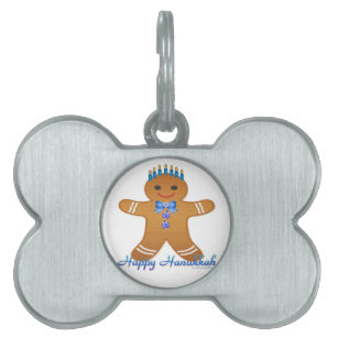Happy Hanukkah Gingerbread Man Menorah Tiermarke