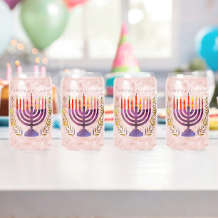 Happy Hanukkah Glasses Dosenglas