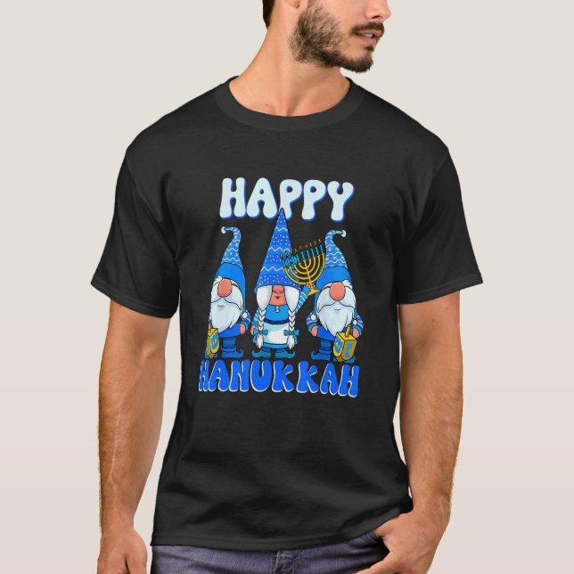 Happy Hanukkah Gnomes Jewish Gnome Chanukah T-Shirt (Vorderseite)