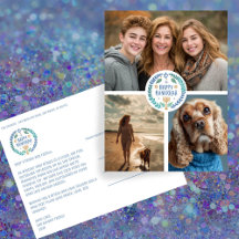 Happy Hanukkah Hand Gezeichnet CUSTOM 3 FOTO Urlau