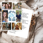 HAPPY HANUKKAH HandGezeichnet CUSTOM 6 FOTO Feiertagskarte<br><div class="desc">Hoffe, dass Ihnen dieses Ferien-Design gefällt. Klicken Sie auf "Personalisieren", um Ihre eigenen Fotos und Texte zu bearbeiten und auf der Vorder- und Rückseite hinzuzufügen. Auch als digitaler Download zum Versenden per E-Mail oder SMS und rett auf Porto. Karo in meinem Shop für weitere passende Artikel wie Grußkarten, Postkarten, Aufkleber,...</div>