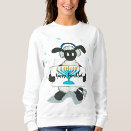Happy Hanukkah Hensly Long-Sleeve T-Shirt-Shirt Sweatshirt