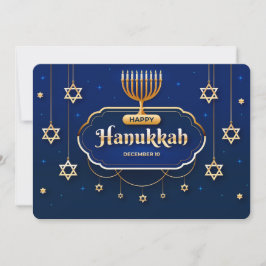 Happy Hanukkah Holiday Card Feiertagskarte