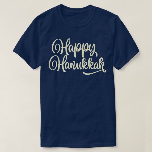 Happy Hanukkah Holiday Chag Sameach T-Shirt (Design vorne)